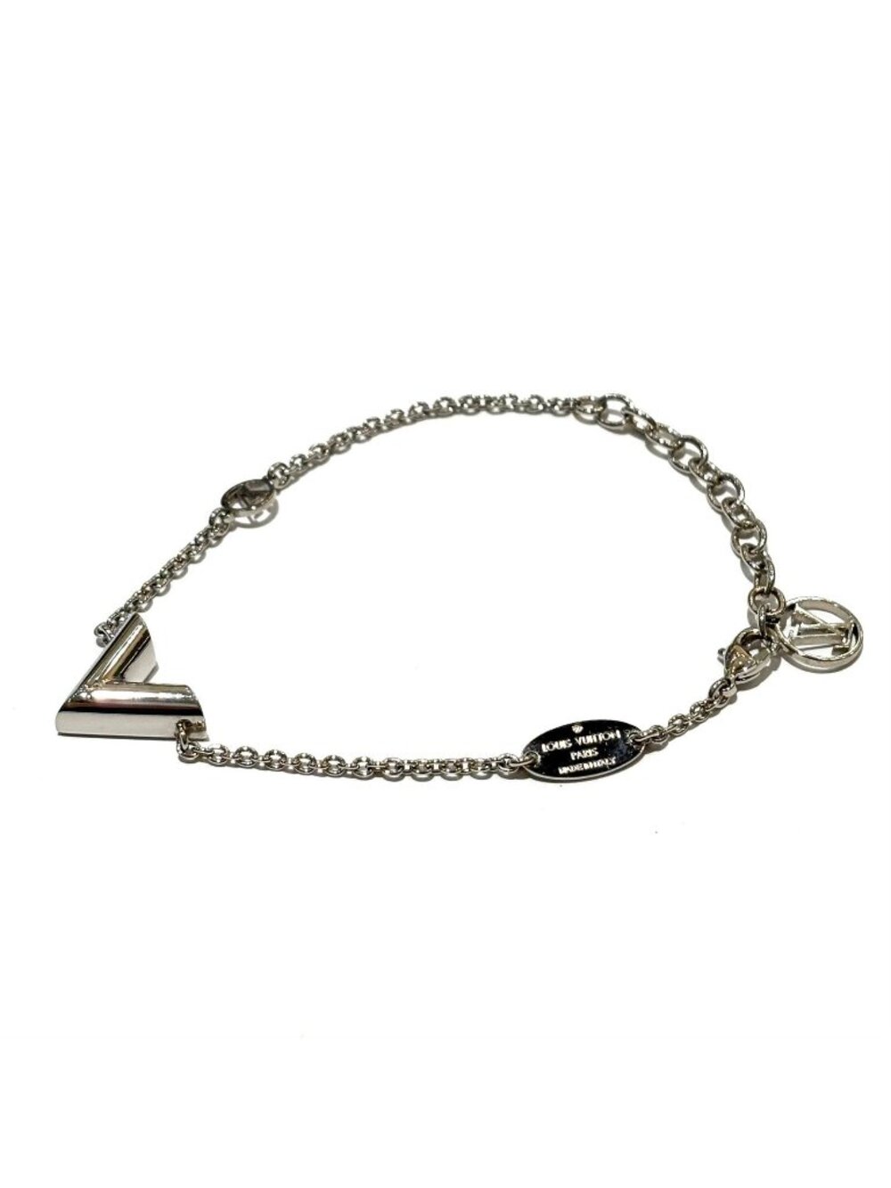 Louis Vuitton Essential V Bracelet Stainless Steel Silver